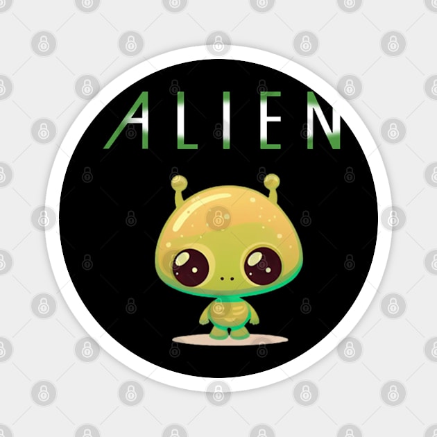 cute alien Magnet by chelemcfarl